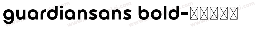 guardiansans bold字体转换